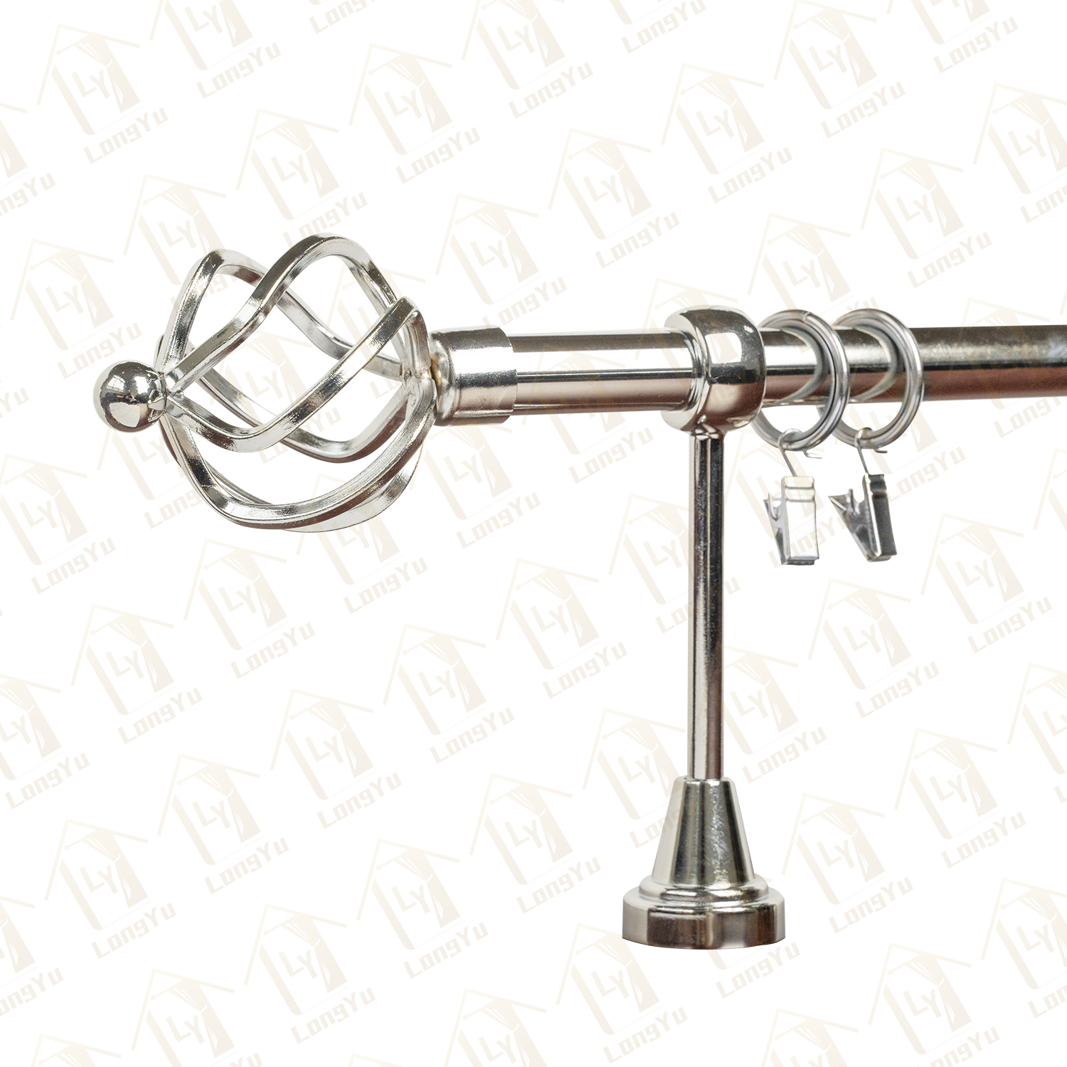 Metal Curtain Rod Finials (Iron) Metal Curtain Rod Finials (Iron)