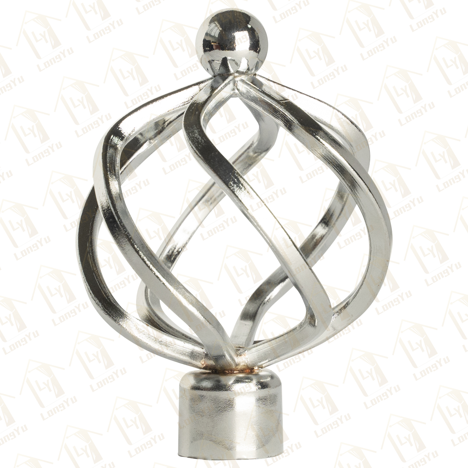 Metal Curtain Rod Finials (Iron)
