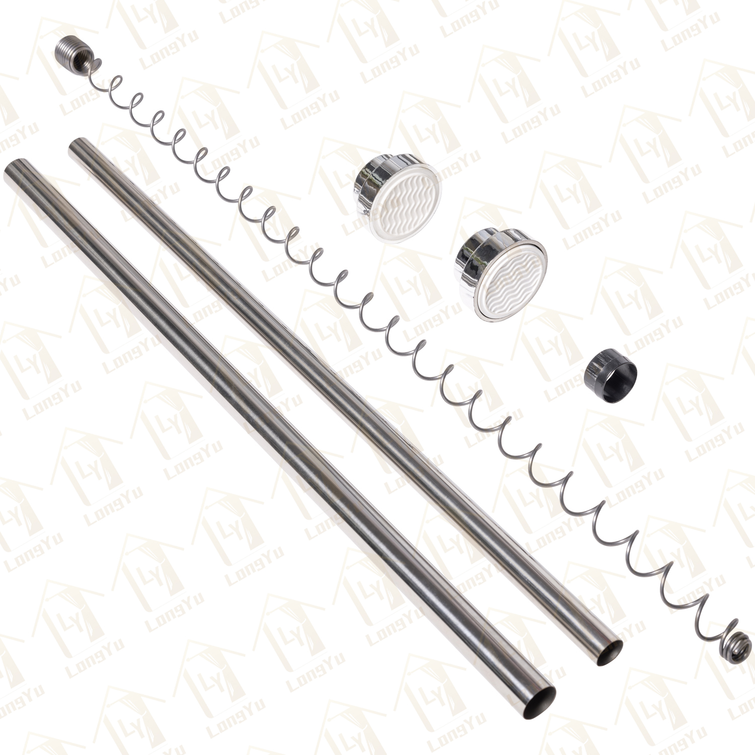 Stainless Steel Tension Shower Rod Stainless Steel Tension Shower Rod
